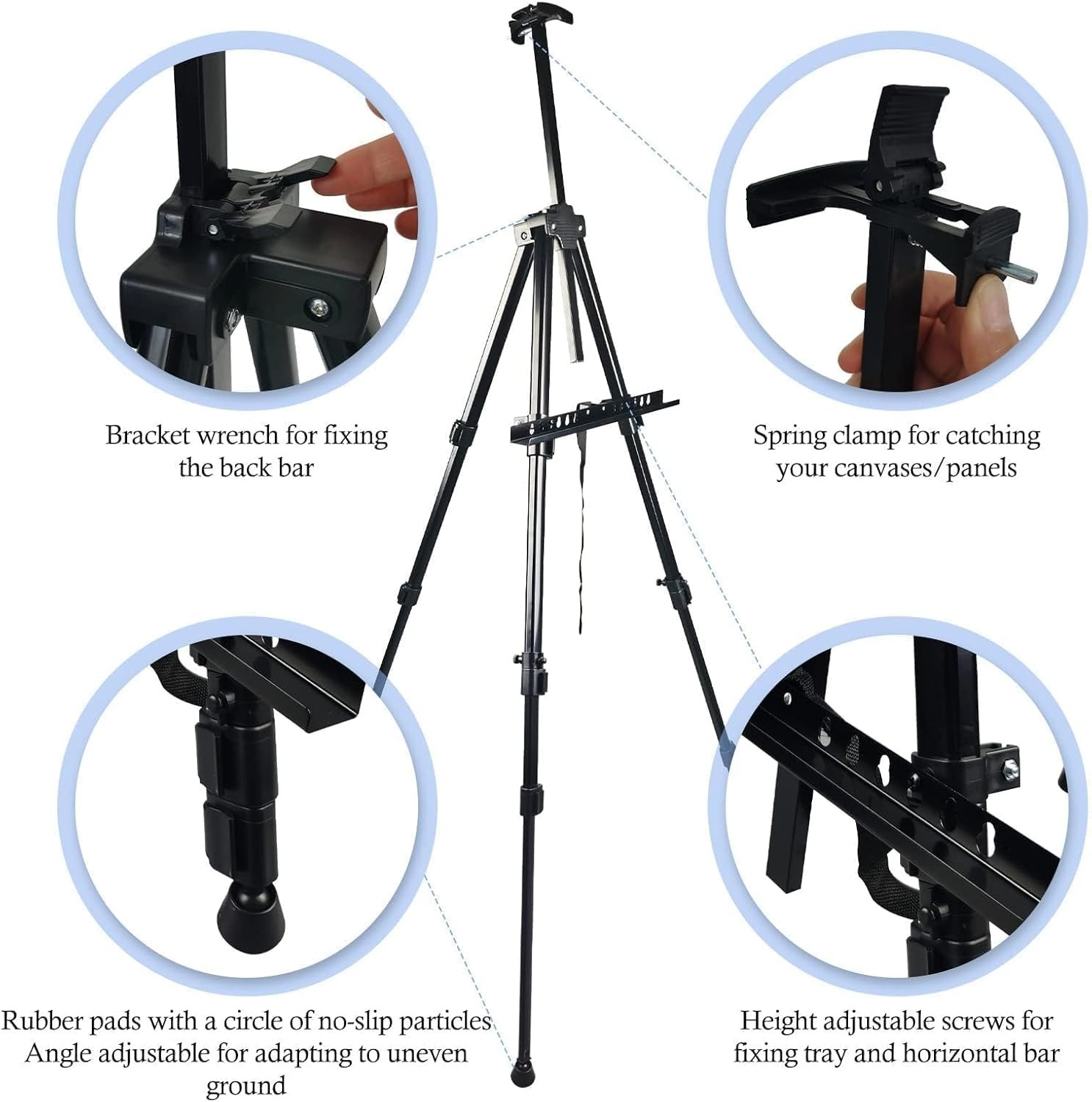 Art Painting Display Artist Easel Stand,Ns Jymb Portable Metal Adjustable Easels