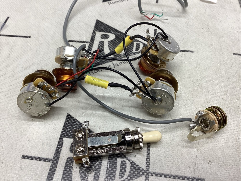 Epiphone Hammett Greeny Les Paul Control Harness Electronics Switchcraft CTS
