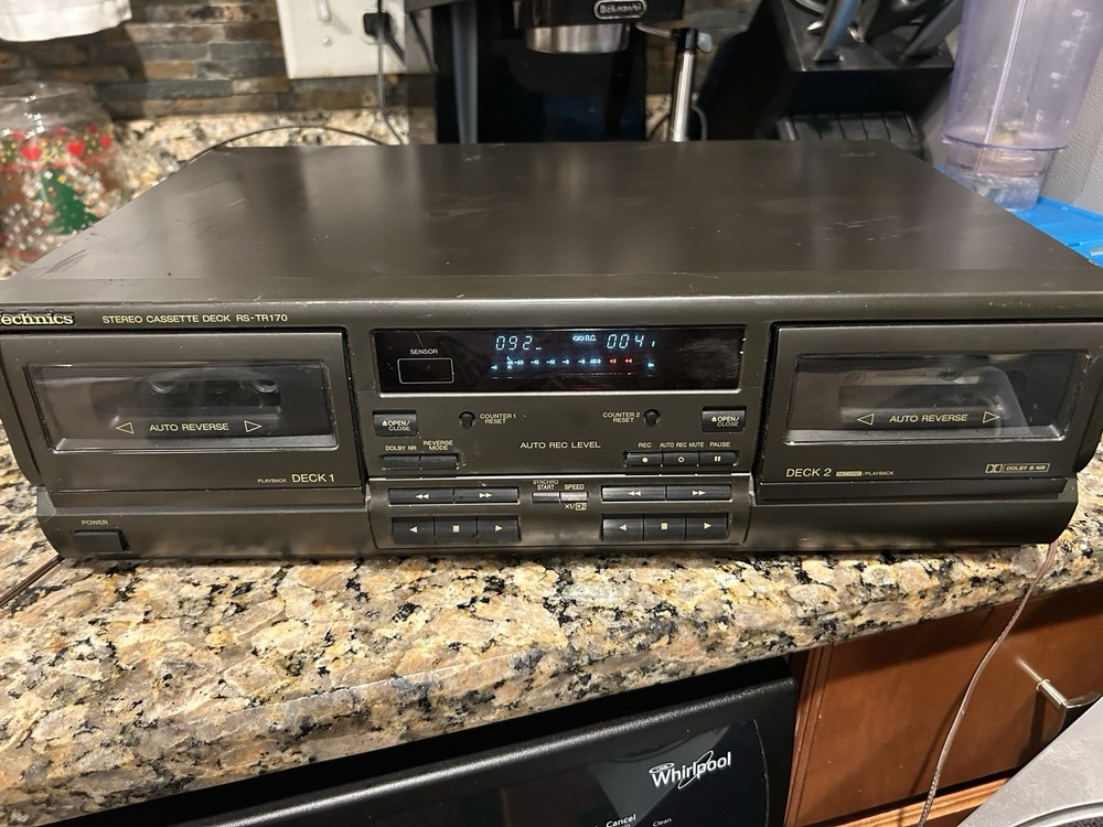 Vintage Technics Dual Double Cassette Deck Tape Player READ VIDEO