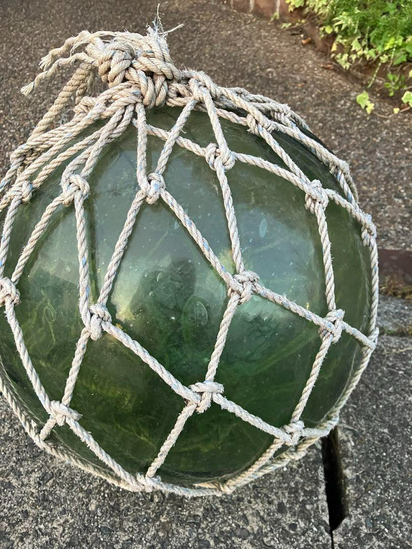 Vintage Japanese Big Glass Fishing Float 13.77"
