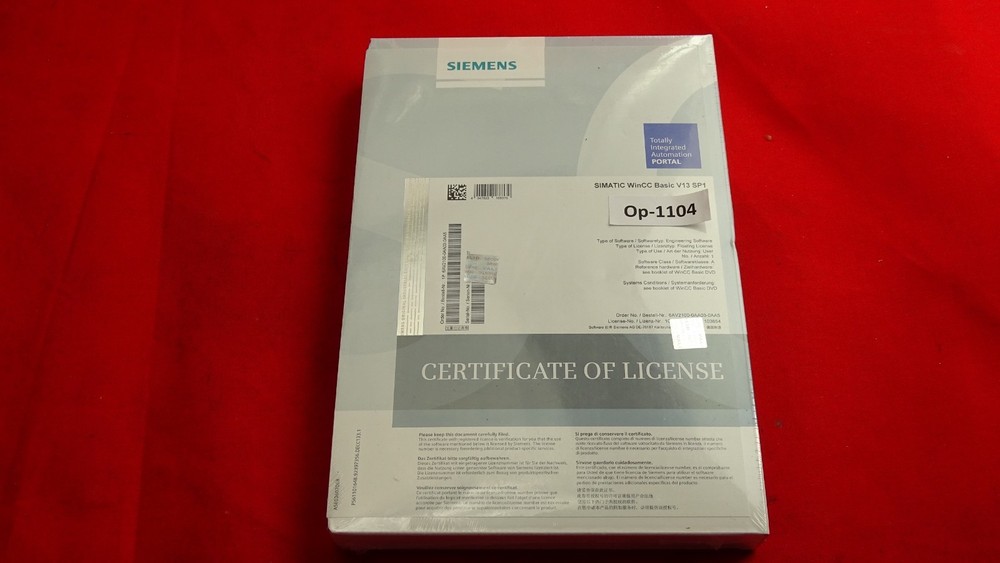SIEMENS 6AV2100-0AA03-0AA5 -FS- ; SIMATIC WINCC BASIC V13 ENGINEERING-SW