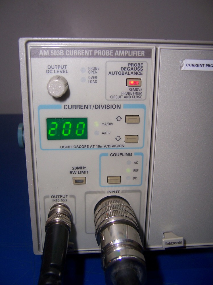 11060 TEKTRONIX TM502A CURRENT PROBE AMPLIFIER W/ A6302 PROBE