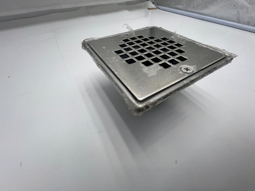 2 Pack Oatey 130 Series Drain Square Silver Black