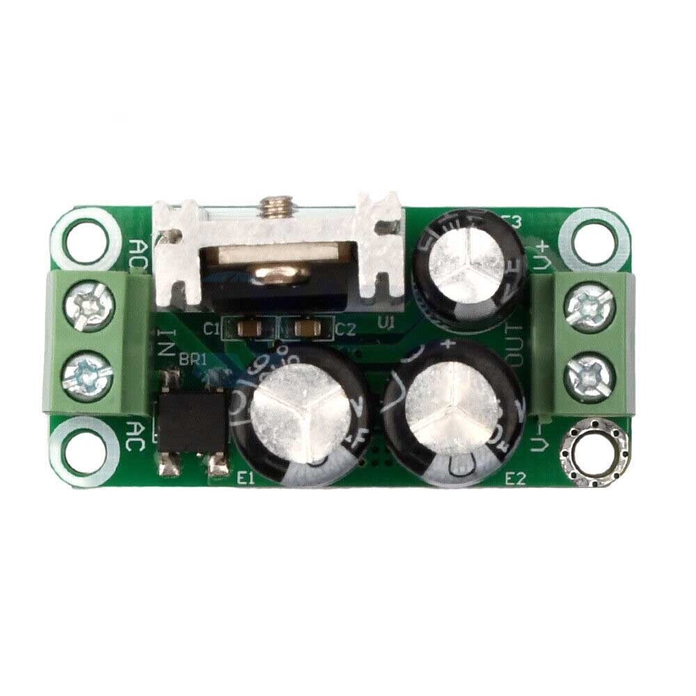 10PCS Single Regulated Power Supply Module AC to DC 12V Rectifier Filter Board