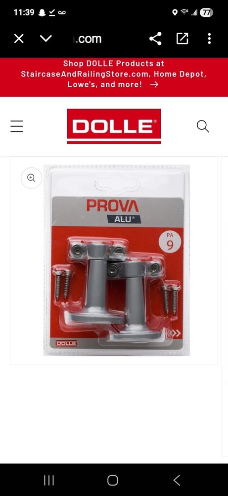 Prova PA9 Wall Fitting for Prova Handrails