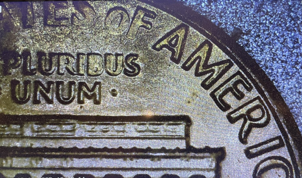 1983 Lincoln Memorial Penny Missing E in E - Pluribus