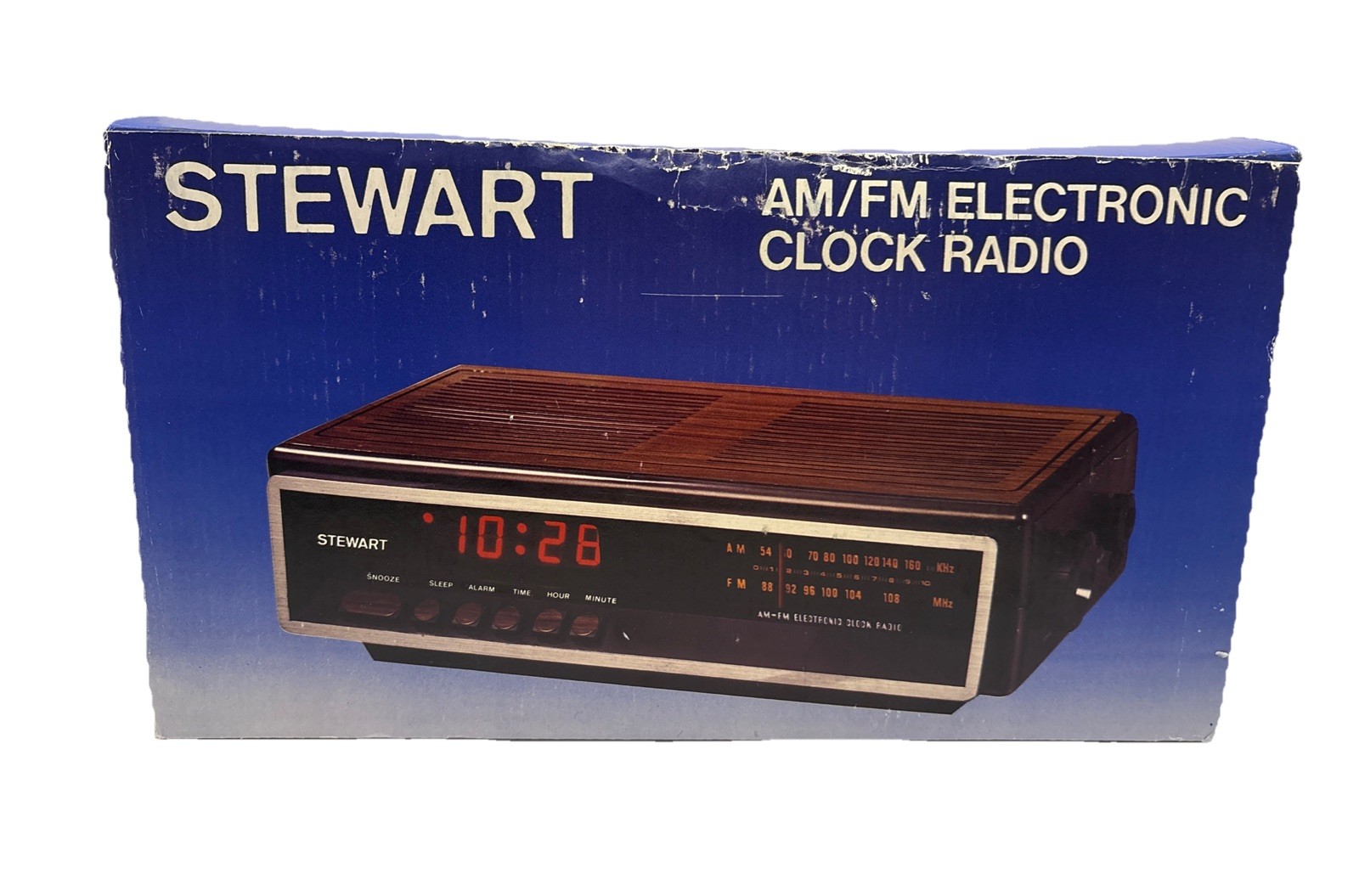Vintage  Stewart AM FM Radio Alarm Clock 1983 Model ST280 New!