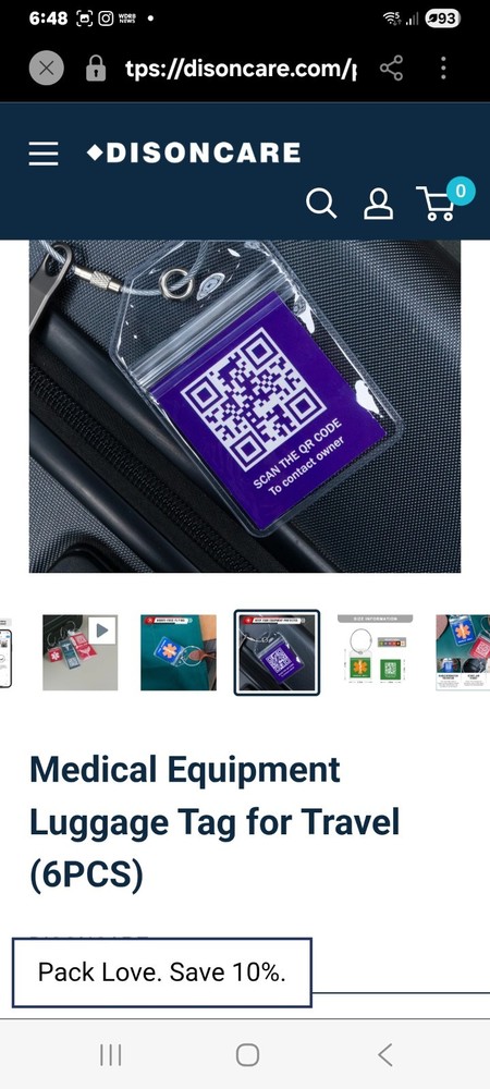 DISONCARE Medical Alert Tags