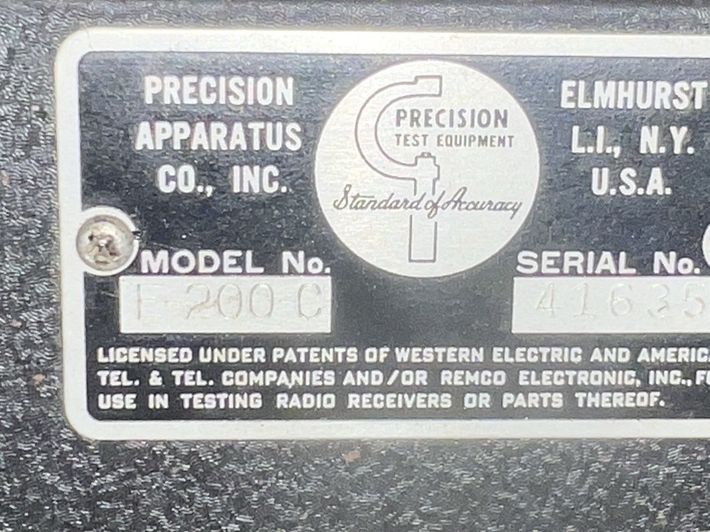 Precision Signal Marking Generator Series E-200-C - Vintage