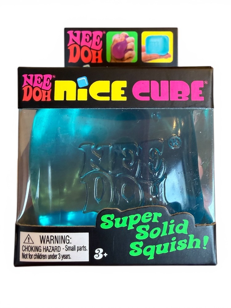 NeeDoh Nice Cube - Super Solid Squish! (Blue) - Brand New/Factory Sealed!