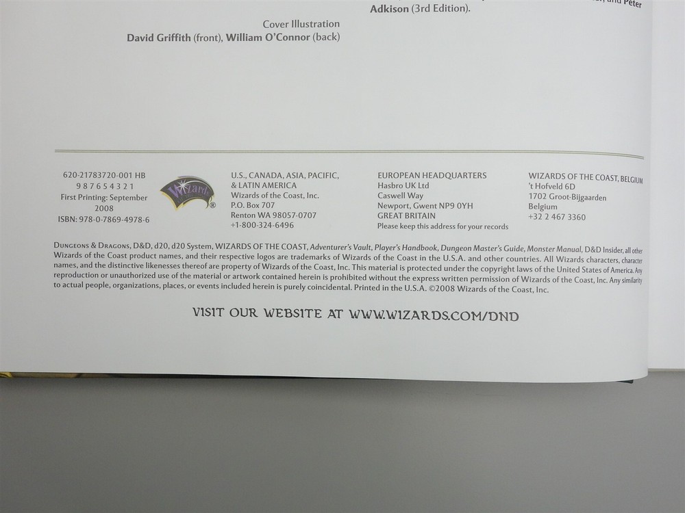 Dungeons & Dragons, D&D: Adventurer's Vault (4th Ed)