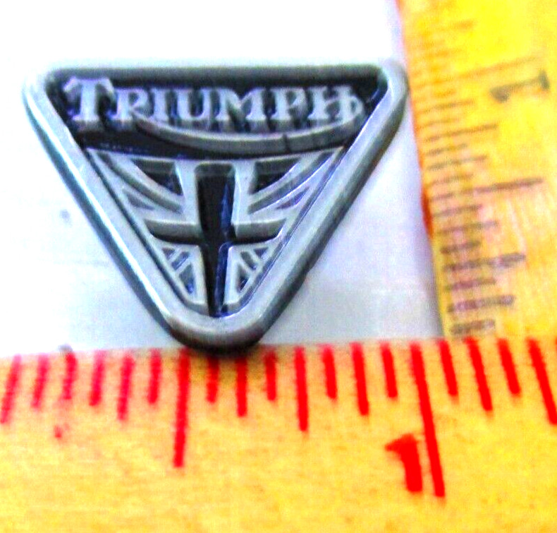 Triumph pin vintage collectible old British motorcycle pinback biker memorabilia