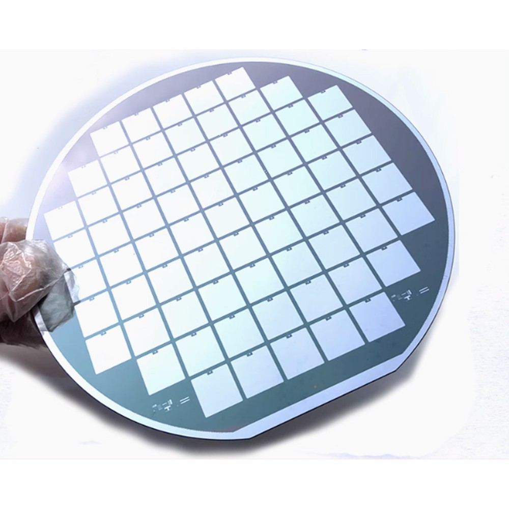 6in Silicon Wafer CPU Chip Semiconductor Lithography Circuit  With Bracket Oqa2e
