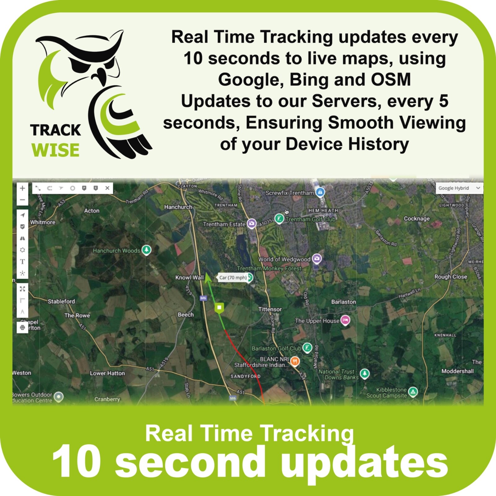 Track Wise 4G LTE OBD2 GPS Truck & Car Tracker – 10s Updates, Geo-Fence Alerts
