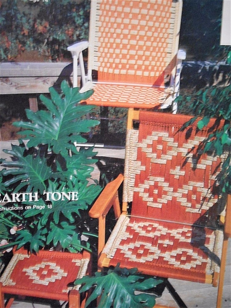 Macrame Lawn Chair PATTERNS: seats; 15 geometric designs