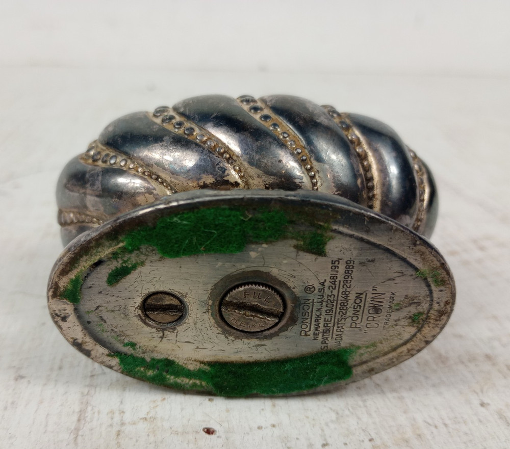 Ronson Crown Table Lighter Vintage 1940's Refillable