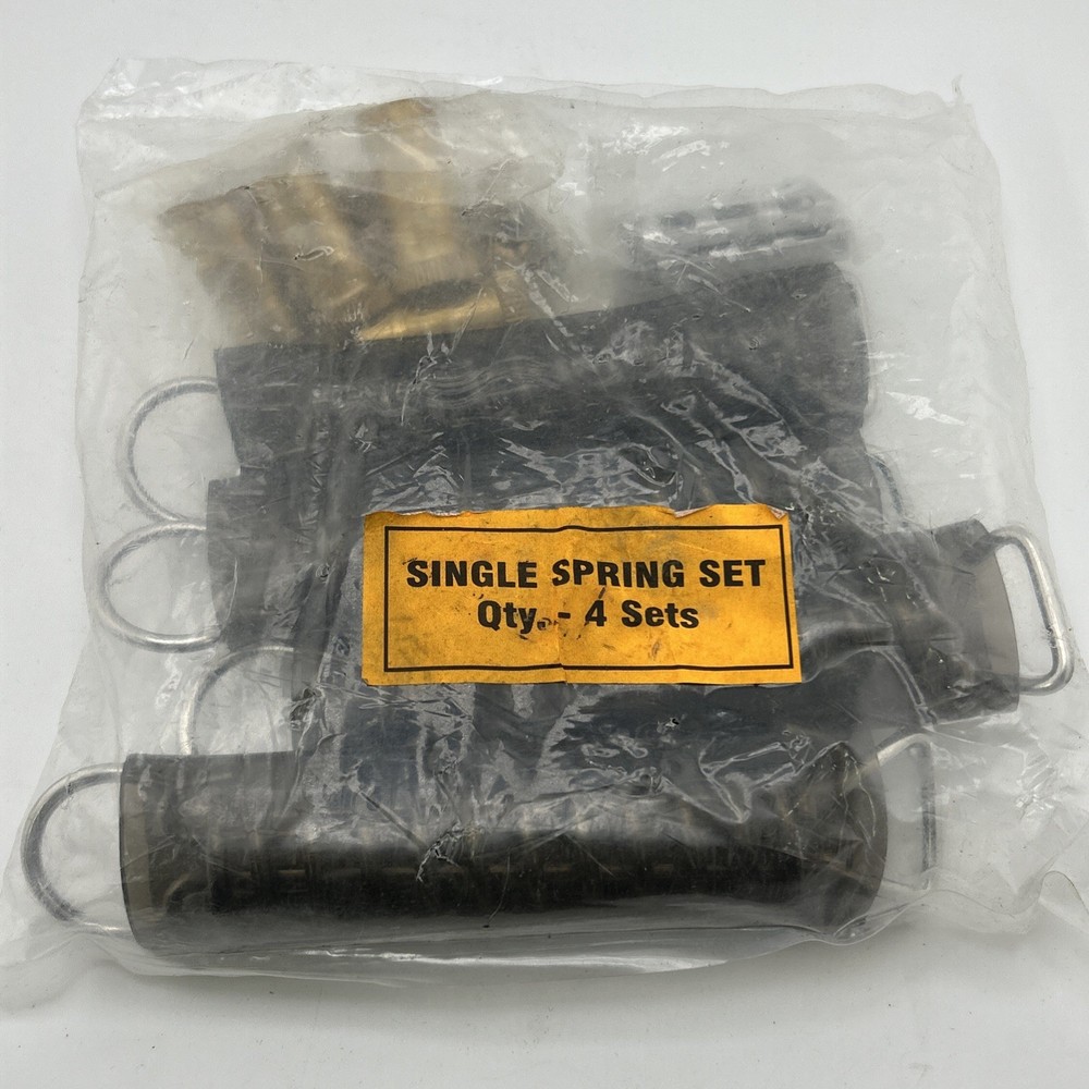 Yard Guard Double 7.5" Spring Set 4 Pack w Protector Shackle & Brass Anchor