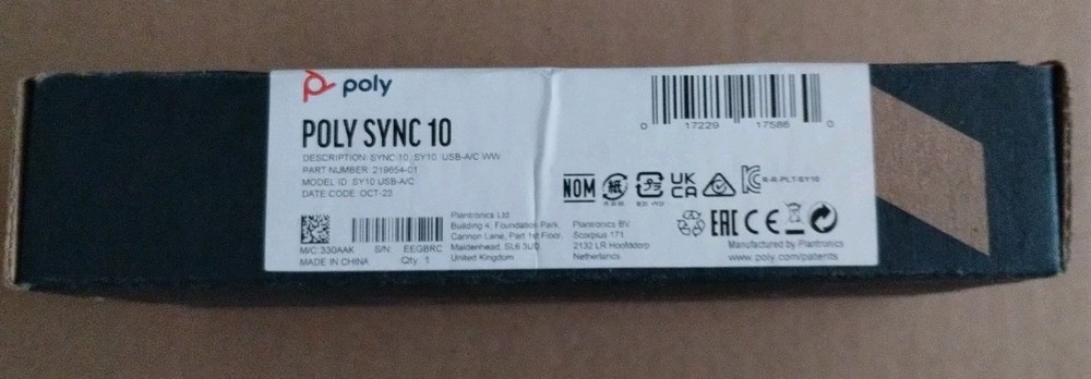 Poly Sync 10 USB Speakerphone (Plantronics) - NIB - 21964-01