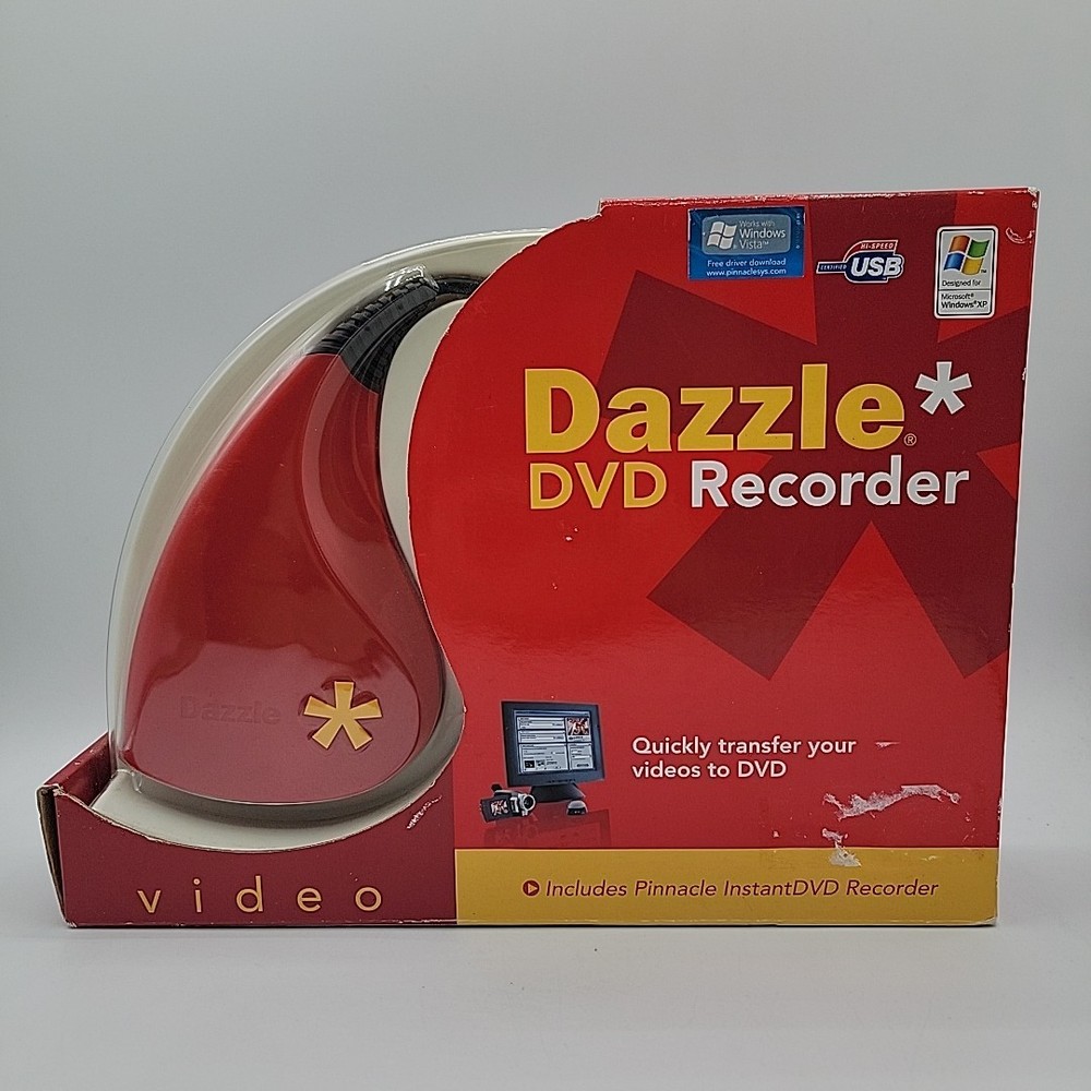 Dazzle DVD Recorder Save Enhance Share Capture Video Includes Pinnacle Studio