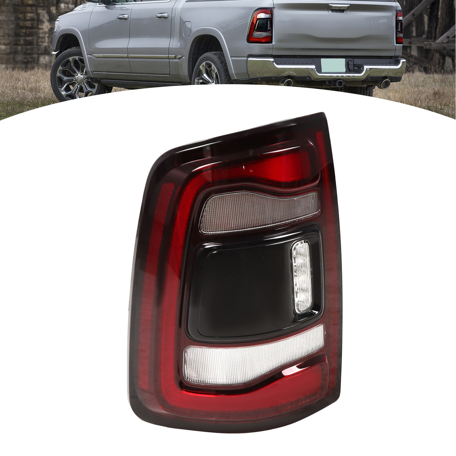 For 2019-2023 Dodge Ram 2500 3500 Driver Side LED Tail Light w/Blind Spot