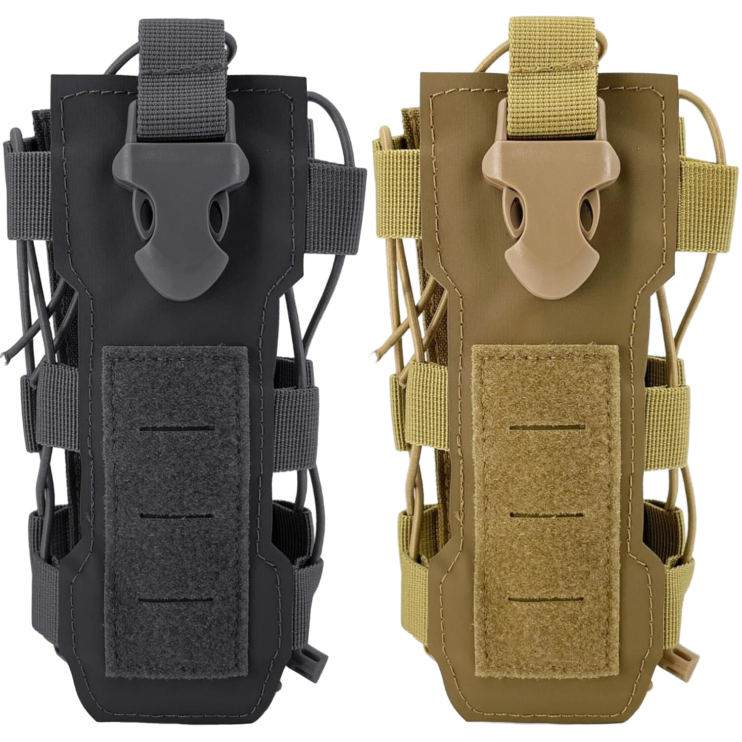 Tactical Molle Radio Pouch Holder Adjustable Multi-Purpose Water Bottle Holders