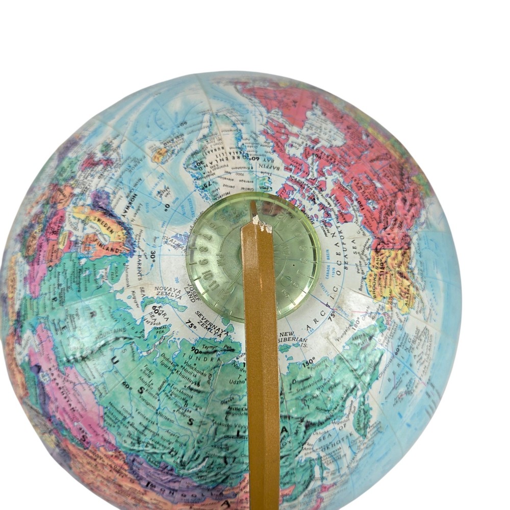 Replogle World Scholar Series 9 Inch Rotating Tabletop Topographical Globe