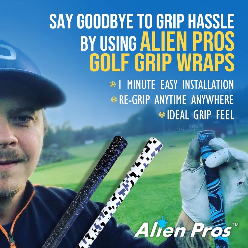 Golf Grip Tape Wrap Adhesive Club Regrip Kit Easy Install Solution