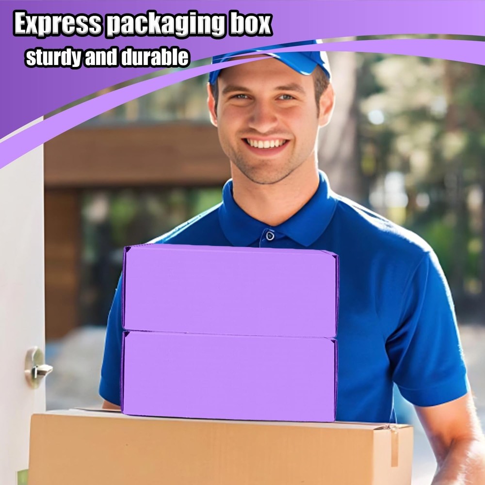 Small Shipping Boxes, 50 Pack Cardboard Box Corrugated Mailer Boxes Small Cor...