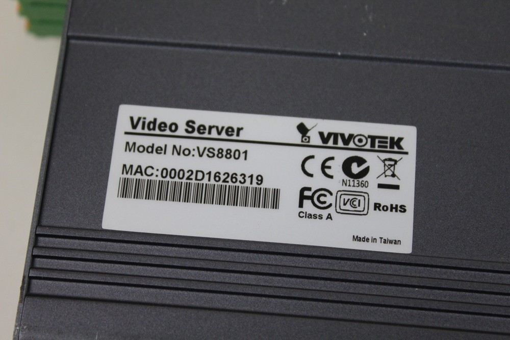 Vivotek VS8801, 8-Channel Video Server network encoder