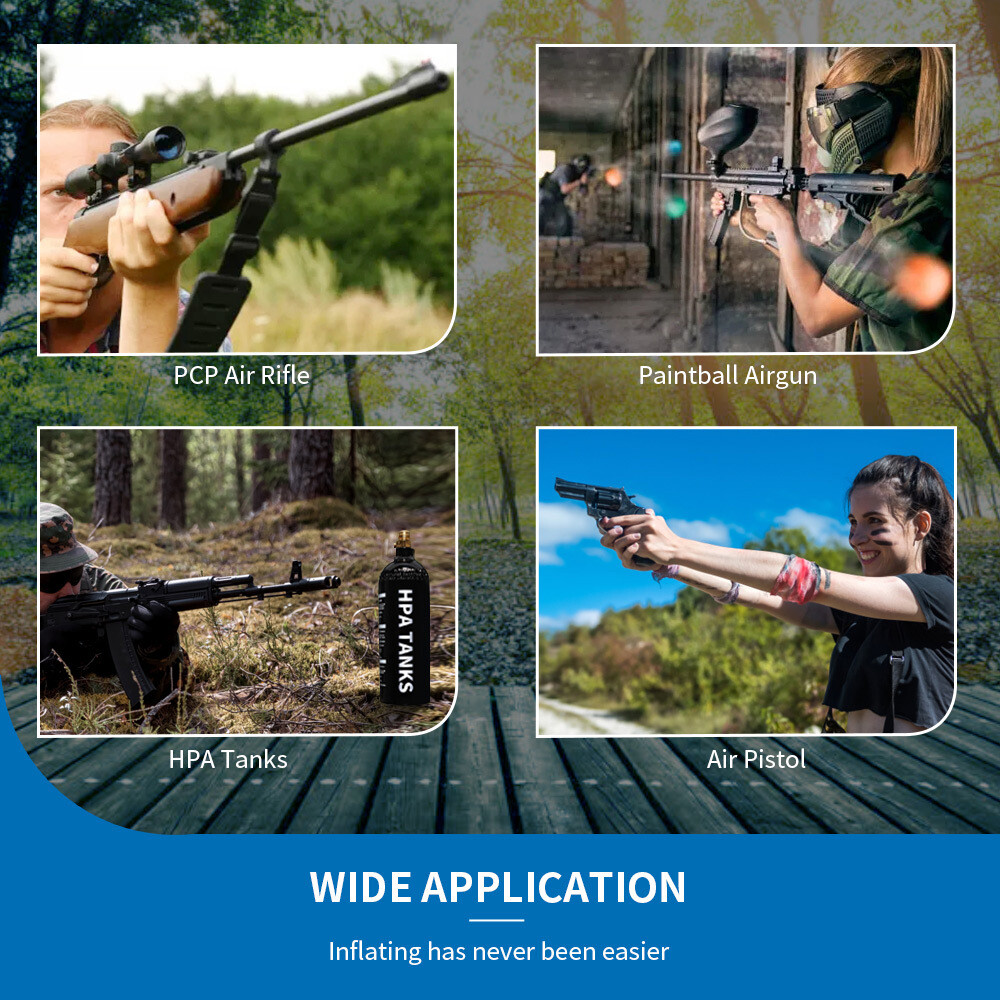 PCP Air Compressor AutoStop 30Mpa Airgun Rifle High Pressure Pump 12V/220V/110V