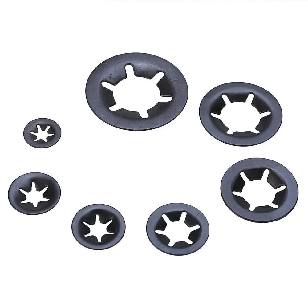 Star Nut Star lock Push-on Locking Washers Clips Fastener Assorted Set 340Pcs