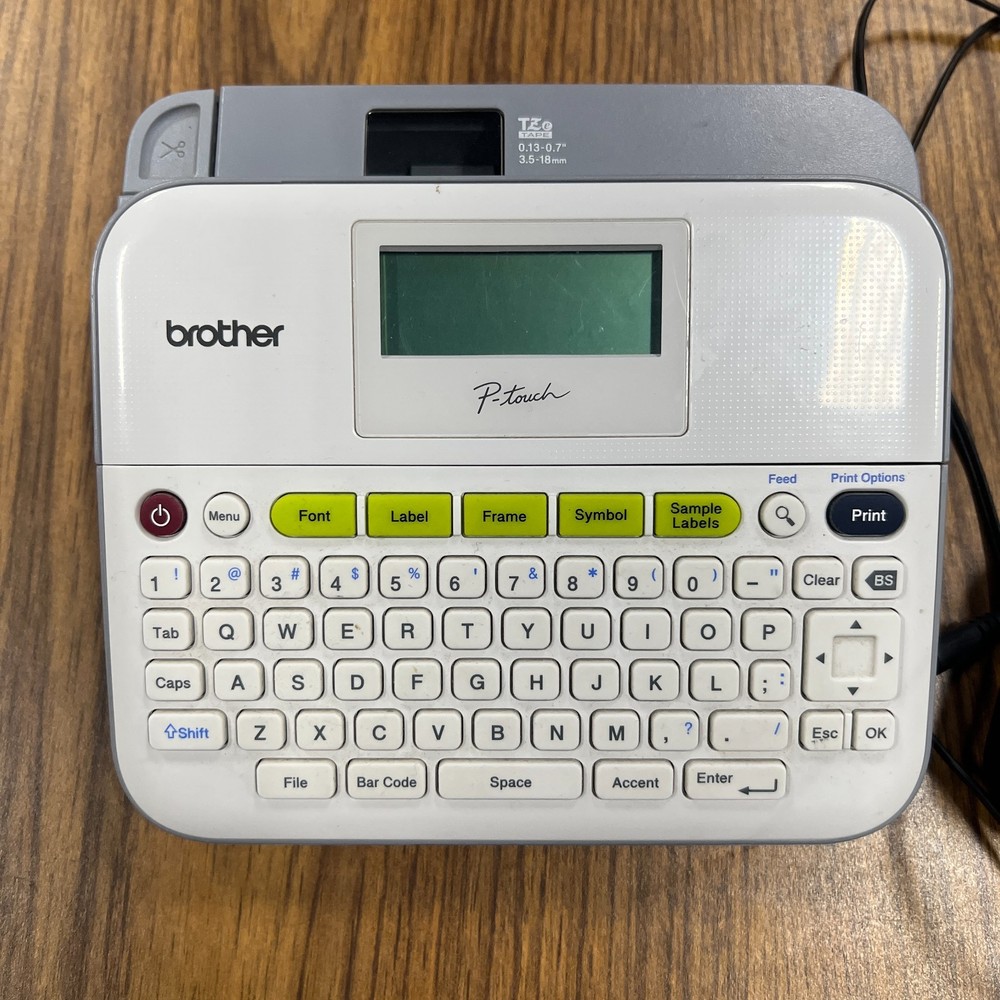 Brother PT-D400 Label Thermal Printer Label Maker Tested Working