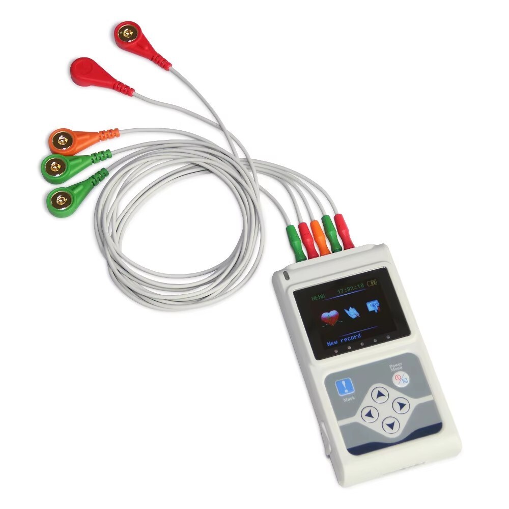 TLC9803 3 Channels ECG Holter 24H Recorder Dynamic EKG Monitor System + software