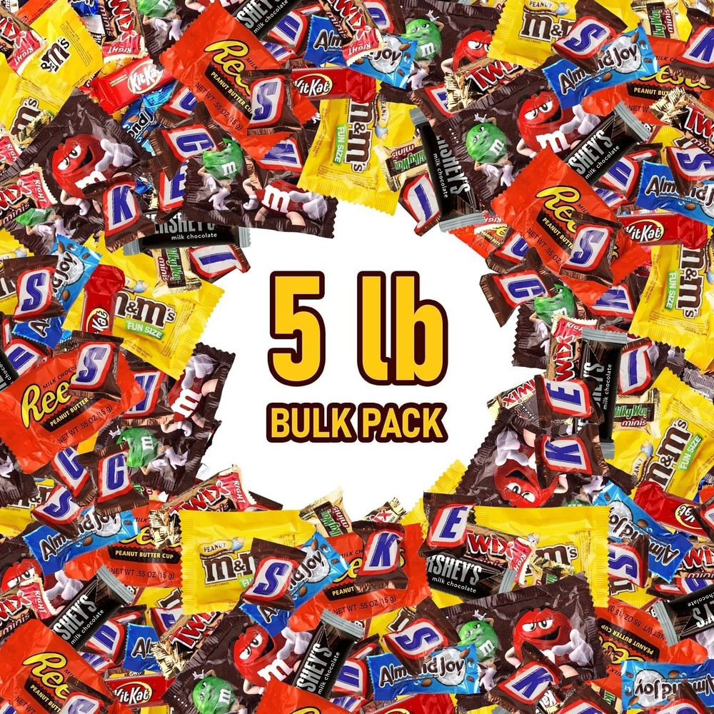 Assorted Chocolate Candy Variety Pack 2 lb – Bulk Individually Wrapped Chocol...