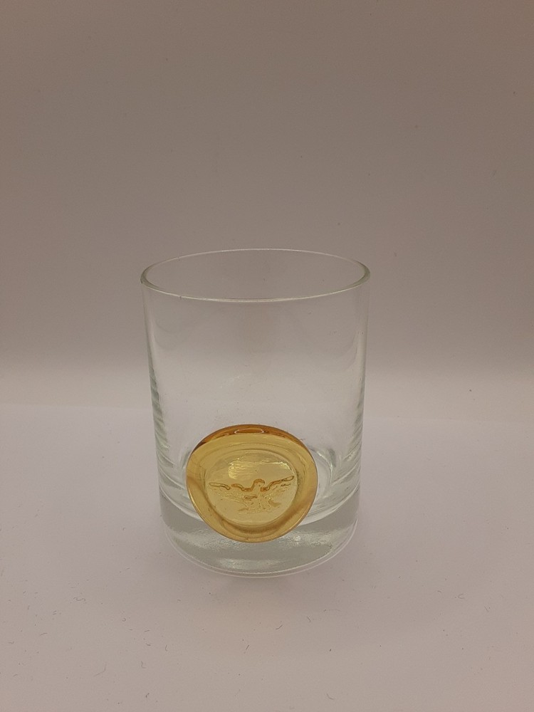ROSENTHAL Studio Line Pirate Barware Old Fashioned Highball Glass Applied Eagle