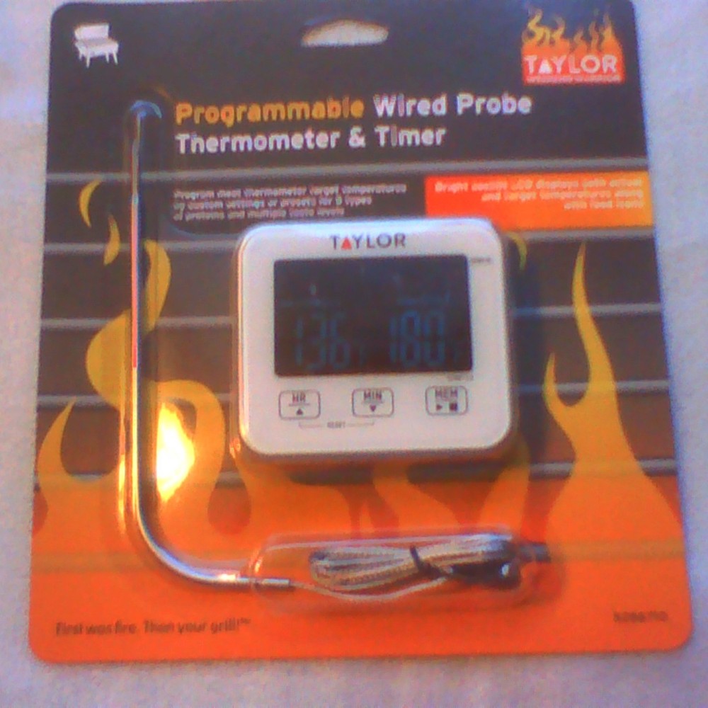 Taylor wired thermometer and timer for cooking