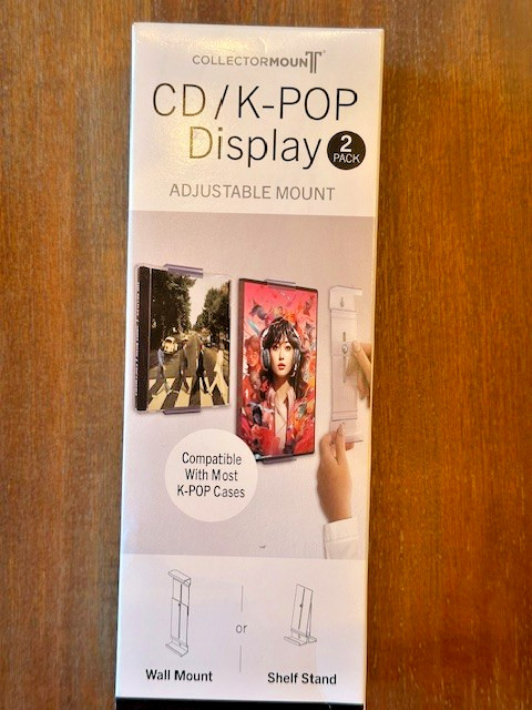 Collector Mount CD / K-POP Display 2 Pack Acrylic Adjustable Mount