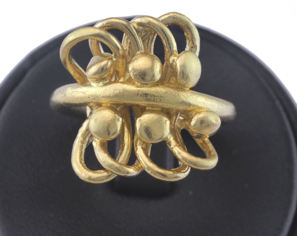 Adjustable Ring Raw brass (18mm 7.5US inner size - Adjustable ) 2749