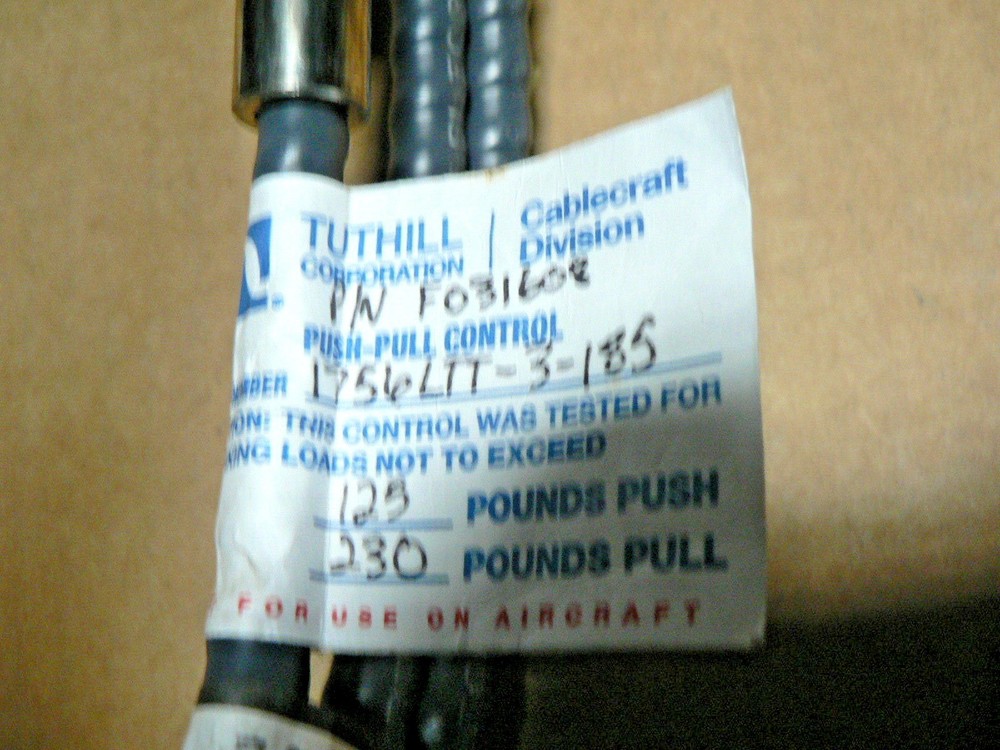 TUTHILL CABLECRAFT CABLE F031608