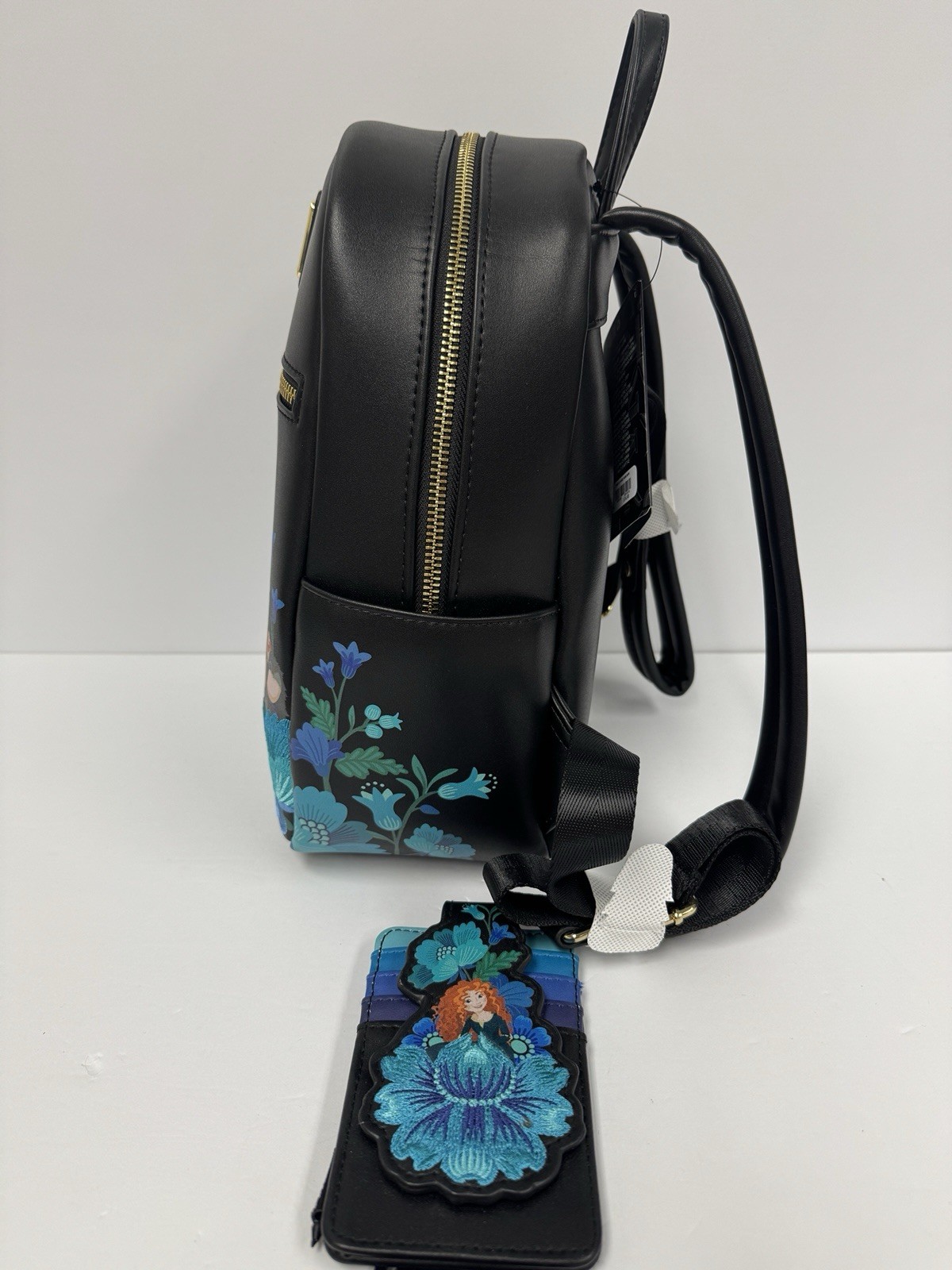 Loungefly Disney Pixar Brave Merida Botanical Floral Mini Backpack & Cardholder