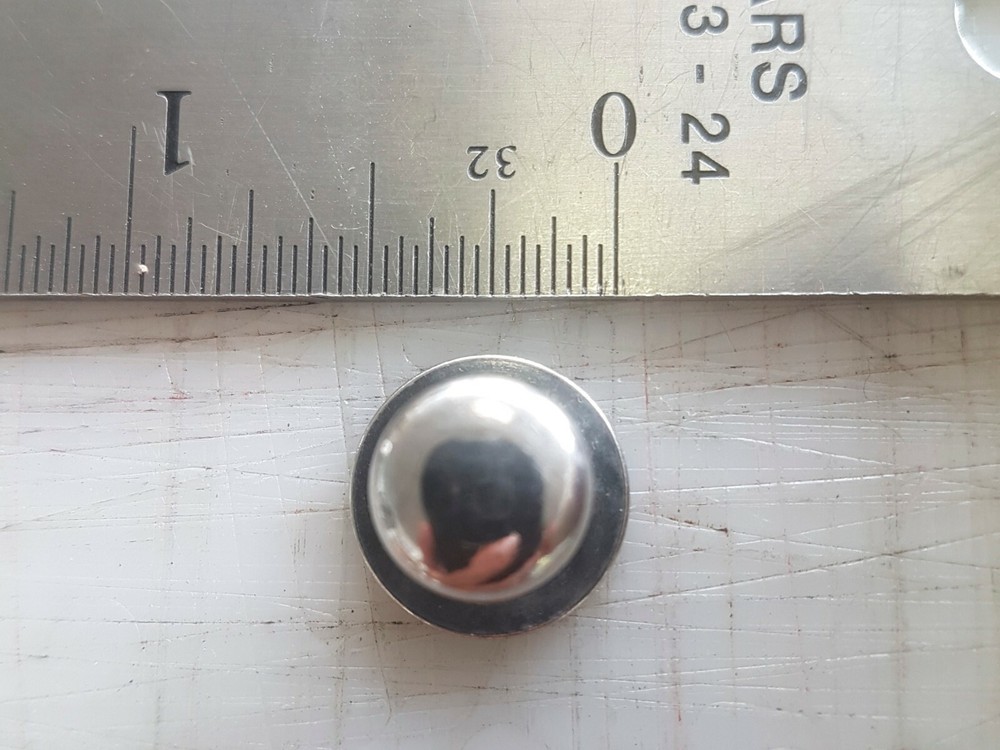 12-Pack Sam Browne Solid Brass Button Studs, Chicago Screw Nail Stud, Fastener