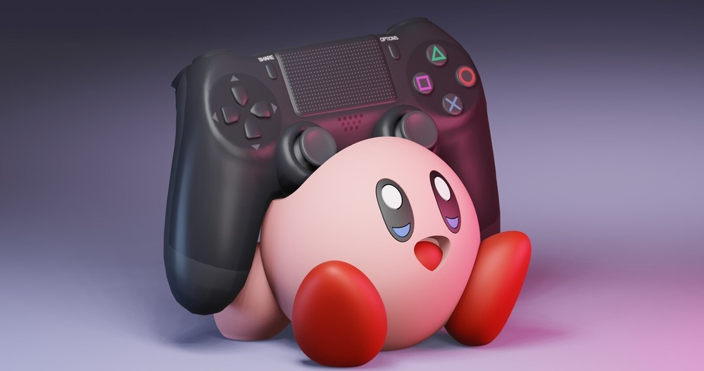 Kirby Controller Stand | Controller Holder | Phone Holder | Game Room Decor