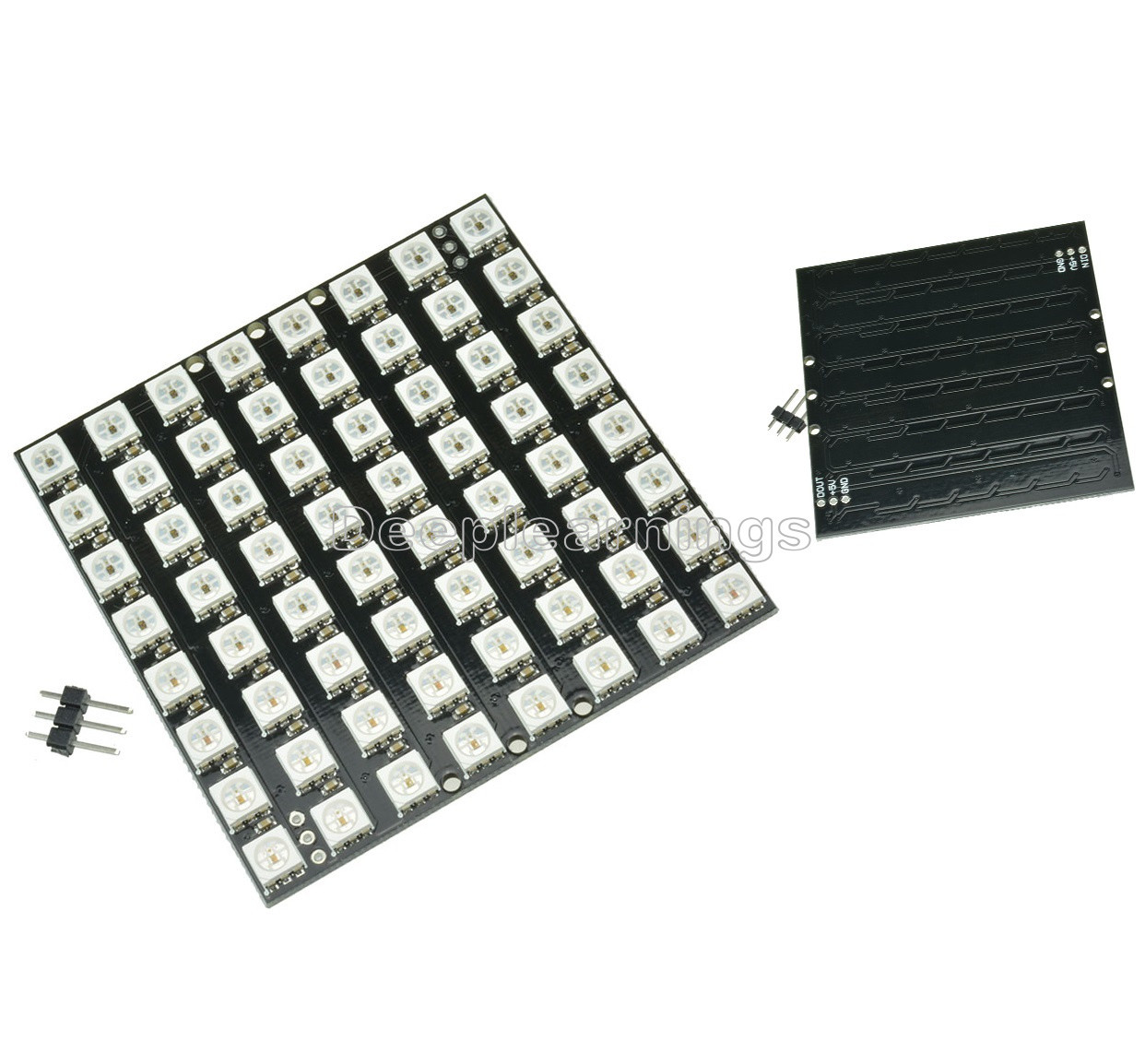 WS2812 8x8 64 LED Matrix LED 5050 RGB Full-Color Driver Black Board for Arduino