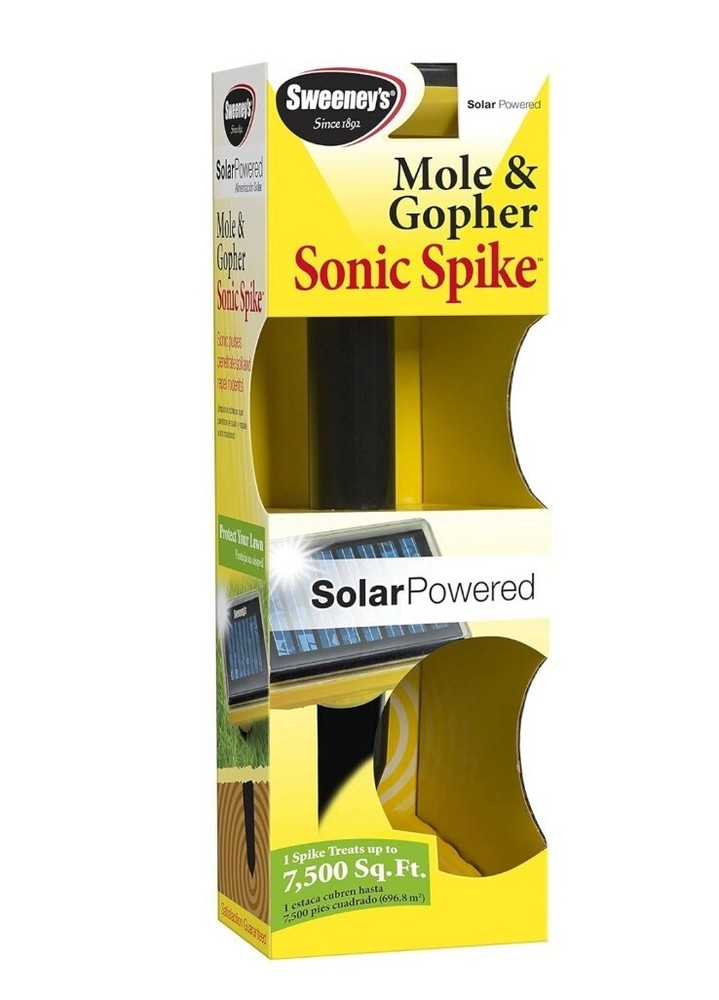 4 pk Sweeney’s Victor S9014 Mole and Gopher Solar Spike