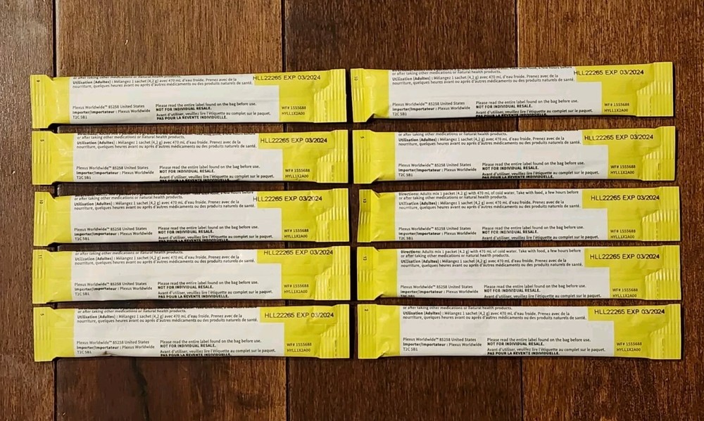 Plexus Hydroplex Electrolyte Drink Mix Lemon Lime New 10 Single Serve Packets
