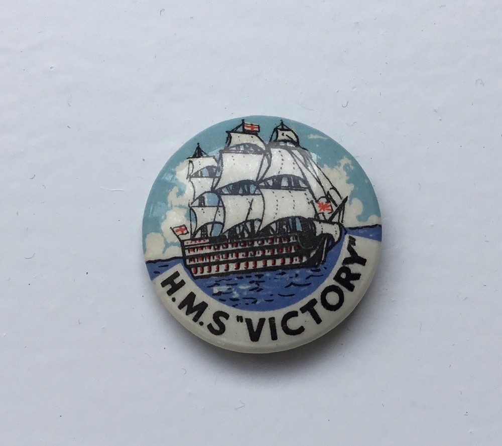 HMS Victory Pin Badge Button
