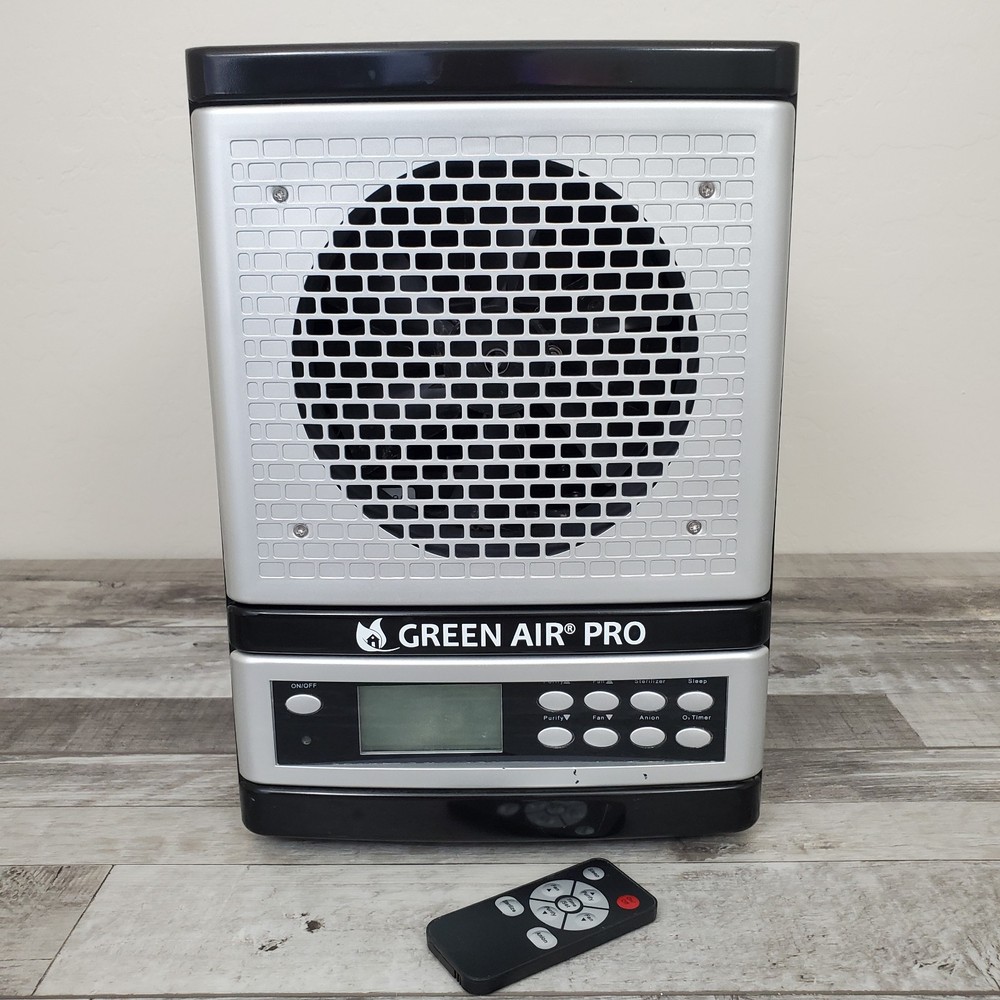 Green Air Pro HEPA Air Purifier Ionizer With Digital Control Panel & Timer