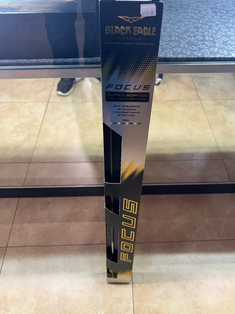 Black Eagle FOCUS Micro Diameter 250 Spine Shafts