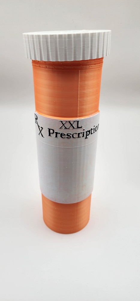 Wine Sized Prescription Bottle, Custom Made Includes Label