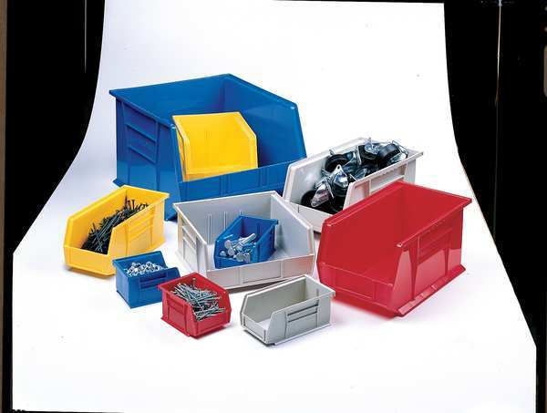 Akro-Mils 30235Stone Hang & Stack Storage Bin, Beige, Plastic, 10 7/8 In L X 11